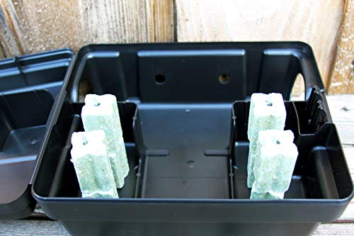 Outpost Rat Bait Station | Single Rat Bait Station Targets Small Mice Up to Large Rats | Position Horizontal or Vertical | Made in USA