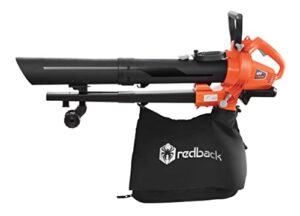redback leaf blower vacuum battery powered blower for cleaning up small garden debris cordless lawn vacuum with powerful mulcher modern lawn care equipment tool only ev48od