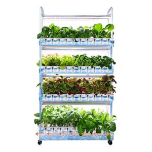 personal garden and starter kit, 120 pods indoor gardening system with growing lights, floor-standing hydroponics growing system for home kitchen balcony