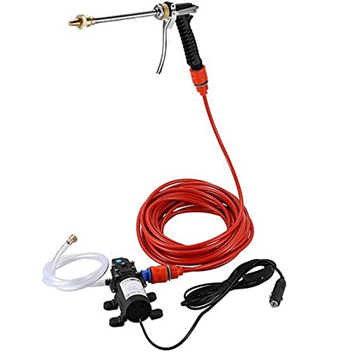 Portable Intelligent Electric Pressure Washer12V High Pressure Powerful Washing Kit for Home,Car,Garden,Projects,