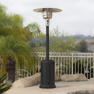 outdoor heaters, 46000 btu gas patio heaters – commercial propane outside heaters, portable propane heaters outdoor with simple ignition system, wheels for porch, garden wedding, party