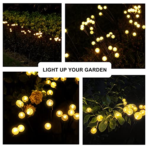 YUNJACKEYDZ Solar Garden Lights-Outdoor Solar Lights for Yard-Solar Powered Firefly Lights Outdoor Waterproof Wind Dancing Solar Lights for Landscape Decoration Lights Yard Patio Pathway Decoration