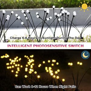 YUNJACKEYDZ Solar Garden Lights-Outdoor Solar Lights for Yard-Solar Powered Firefly Lights Outdoor Waterproof Wind Dancing Solar Lights for Landscape Decoration Lights Yard Patio Pathway Decoration