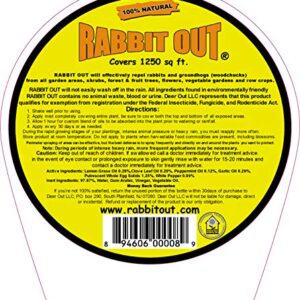 Rabbit & Groundhog Repellent: Rabbit Out 40oz Ready-to-Use