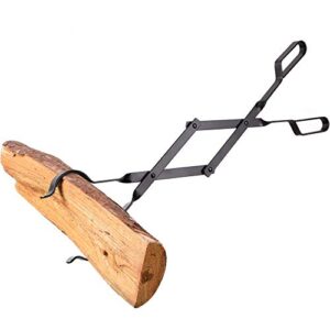 Amagabeli Fireplace Log Tongs 26” Bundle Folding Fire Pit 22in