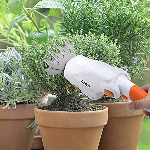 LIGO 7.2V Hedge Trimmer Battery Powered, Lightweight Cordless Trimmers, 2 in 1 1500mAh Multi-Perspective Adjusted Electric Grass Shears for Garden Ar.N KX7.2VG001(Grass Shear)