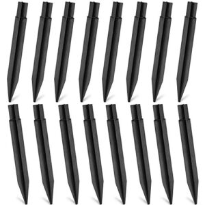 baeony 16 pcs 8.26 inch plastic ground spikes, garden solar torch lights flame lights replacement ground spikes stake for garden lights