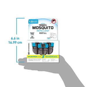 Thermacell Rechargeable Mosquito Repeller Refills; Advanced Repellent Formula Provides 20’ Protection Zone; Compatible with Thermacell E-Series & Radius Only; No DEET, Spray or Flame