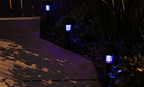 Bluedot Trading Solar Powered Pathway Lights & Bug Zappers Mosquito Bug Zapper All-in-One Wireless for Outdoor Use in Gardens, Landscapes, Pathways, and Yards
