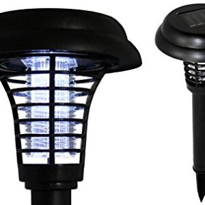 Bluedot Trading Solar Powered Pathway Lights & Bug Zappers Mosquito Bug Zapper All-in-One Wireless for Outdoor Use in Gardens, Landscapes, Pathways, and Yards