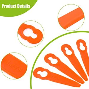 100pcs Replacement Plastic Blades Accessories for STIHL Polycut 2-2 FSA 45 Lawnmower Trimmer Grass Mowing Nylon Blades Garden Lawn Cutter