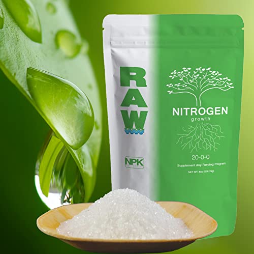 RAW- Nitrogen Plant Nutrient for treating deficiencies, Increase plant growth during vegative stage Plant Feeding Supplement For Indoor Outdoor Use Hydroponics- 2 oz