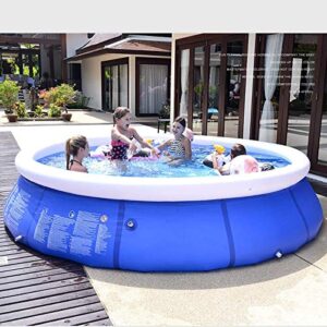 Inflatable Swimming Pools for Kids and Adults Above Ground, Blow Up Family Top Ring Pool Portable Easy Set Pools Games for Outdoor Backyard Garden