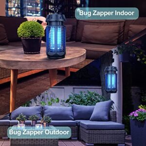 Bug Zapper, Meilen 20W/4000v Electric Mosquito Zapper Portable Mosquito Killer Lamp Waterproof Fly Trap Insect Killer for Indoor and Outdoor Home Backyard Camp Site Garden
