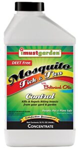 i must garden mosquito tick and flea concentrate: kills and repels biting insects from yard – natural and pet safe – covers 4,000 sq. ft – 32oz