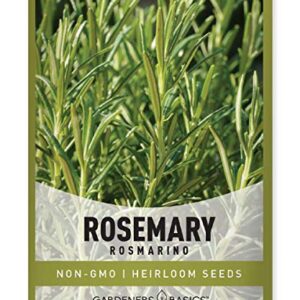 Rosemary Seeds for Planting - It is A Great Heirloom, Non-GMO Herb Variety- Great for Indoor and Outdoor Gardening by Gardeners Basics