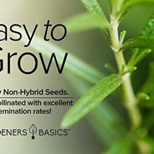 Rosemary Seeds for Planting - It is A Great Heirloom, Non-GMO Herb Variety- Great for Indoor and Outdoor Gardening by Gardeners Basics