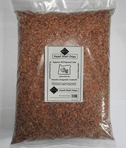 hazel shell chips – mulch amendment product – 10 lbs.(hazelnut shells)