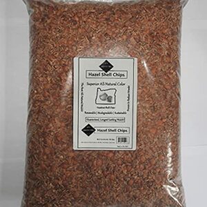 Hazel Shell Chips - Mulch Amendment Product - 10 lbs.(Hazelnut Shells)