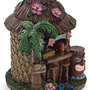 VP Home Tiki Hut Solar Light for Home and Outdoor Decor, Tiki Hut Solar Powered Flickering LED Garden Light Backyard Tiki Hut Backyard Decoration Tiki Hut Solar Powered LED Garden Light