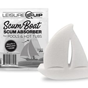 SpaGuard Enhanced Shock 2lb with LeisureQuip ScumBoat Scum Absorber and LeisureQuip Hot Tub Care E-Book