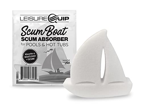 SpaGuard Enhanced Shock 2lb with LeisureQuip ScumBoat Scum Absorber and LeisureQuip Hot Tub Care E-Book