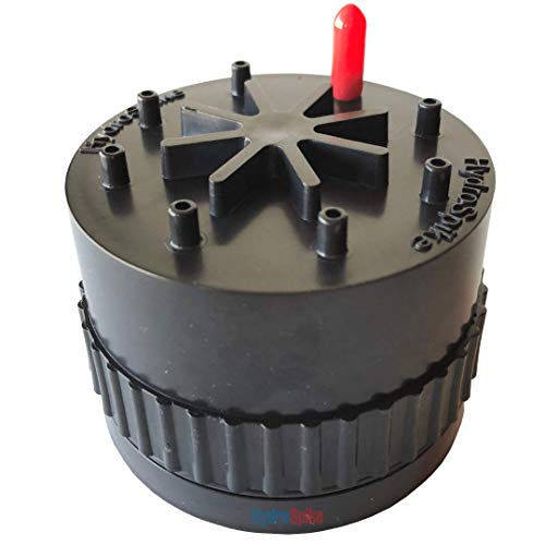 HydroSpike Daisy Hub for Dripline System Kit, Automatic Portable Drip Watering Zone, 8 Connections for Dripper Heads/Stakes. Water Irrigation Emitters in Outdoor Vegetable Garden. No Batteries or Pump