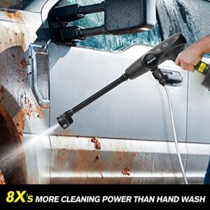 Heywork Cordless Pressure Washer, 600PSI Portable Pressure Washer Handheld, Power Pressure Cleaner with 6-in-1 Adjustable Nozzle