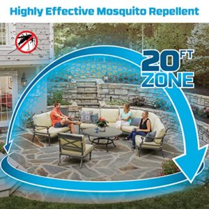 Thermacell E55 E-Series Rechargeable Mosquito Repeller with 20' Mosquito Protection Zone; Blue; Includes 12-Hr Repellent Refill; DEET Free Bug Spray Alternative; Scent Free; No Candle or Flame