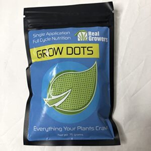 grow dots plant food, single-application, programmed-release plant nutrient fertilizer (75g)