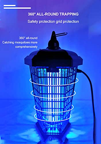 Intelligent Bug Zapper 4200V, 30W with Day/Dusk Control - Kills Mosquito, Pest Trap for Fly Gnat Moth, Insect for Home Garden, 1 Acre Coverage