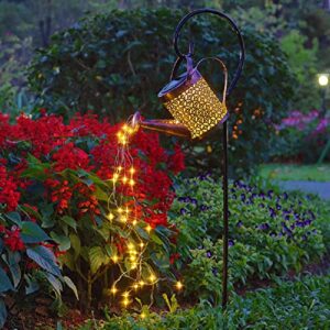 xh star shower garden lights ,solar watering can lights ,waterproof outdoor hanging led string lights for garden, patio ,lawn