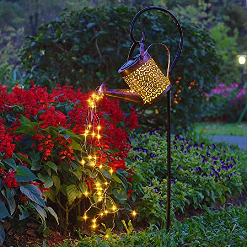 XH Star Shower Garden Lights ,Solar Watering Can Lights ,Waterproof Outdoor Hanging LED String Lights for Garden, Patio ,Lawn