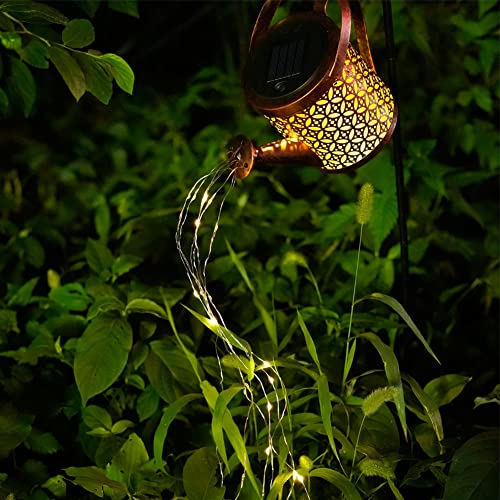 XH Star Shower Garden Lights ,Solar Watering Can Lights ,Waterproof Outdoor Hanging LED String Lights for Garden, Patio ,Lawn