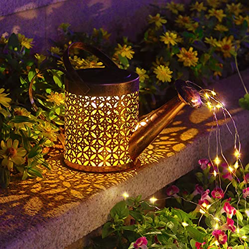 XH Star Shower Garden Lights ,Solar Watering Can Lights ,Waterproof Outdoor Hanging LED String Lights for Garden, Patio ,Lawn