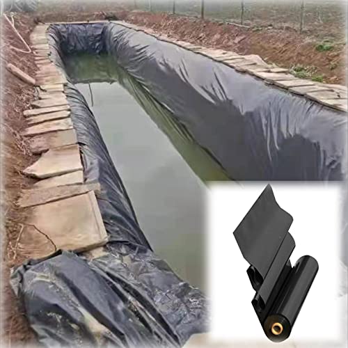 ESCOLL Underlay Pond Liner Cut 2x2m 2.5x2.5m 3x2m 5x5m 6x5m Garden Pond Film Weather Resistant HDPE Swimming Membrane for Fish Ponds, Streams, Fountains, Water Features, Waterfall