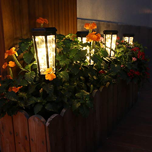 ZOVOTA 2 Pack 50 LEDs Outdoor Solar Pathway Lights, IP65 Waterproof 3-in-1 Solar Landscape Lights Hanging Lantern Table Lantern, LED Decorative Lights for Yard, Patio, Garden, Lawn and Tabletop