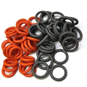 palart 1/4" & 3/8" Pressure Washer QD Colored O-Rings (1/4''&3/8''(25+25) 50 Pack （Red+Grey）,M22 Quick Connect Coupler