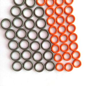 palart 1/4" & 3/8" Pressure Washer QD Colored O-Rings (1/4''&3/8''(25+25) 50 Pack （Red+Grey）,M22 Quick Connect Coupler