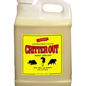 Mouse & Rat Repellent: Peppermint Oil Rodent Repellent, Get Rid of Rats, Mice & Rodents in Your Home & Outside, Protect Engine Wiring, Prevent Nesting, Stops Chewing. Critter Out 1 Gallon Concentrate
