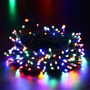 iShabao Solar String Lights Outdoor, 33ft 100 LED Solar Fairy Lights 8 Modes Waterproof Christmas Lights for Garden, Patio, Home, Party, Wedding, Holiday, Tree, Outdoor Decor(Multicolor)