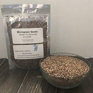 Garden Trio Sprouting Mix Seeds, 1/2 Pound/ 8 Ounces , "COOL BEANS n SPROUTS" Brand, This is a Mix of Broccoli, Radish and Alfalfa Seeds.