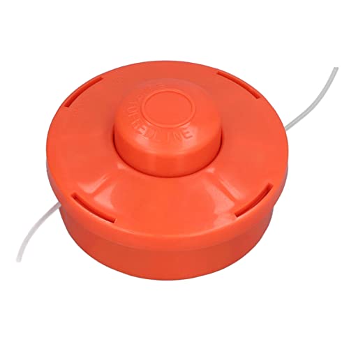 Raguso Trimmer Head Replacement, Plastic Universal String Trimmer Head Replacement M10 Bottom Thread Closely Fitting Orange for Garden Tool