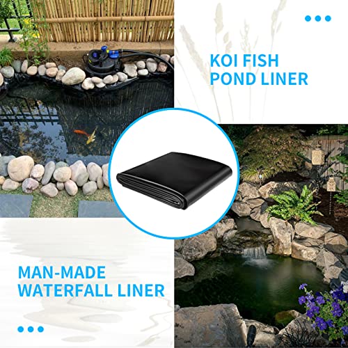 Coocure Pond Liner 15x15ft, LLDPE Garden Pond Liner, 20Mil Thickness Pond Liner for KOI or Fish, Duck and Waterscape.