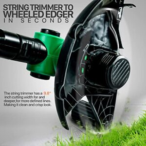 ApolloSmart 2 in 1 Lawn Mower Edger Tool String Grass Trimmer Brush Cutter Weed Whacker Cordless Electric 20V Garden Landscaping