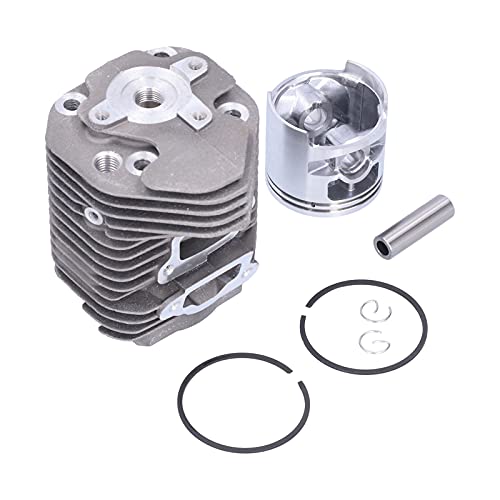 Cylinder Piston Set, Wear Resistant Iron+Aluminum Alloy Cylinder Easy to Install 58mm for Lawn for STIHL TS760 Concrete Cutoff Saws for Garden for Outdoor