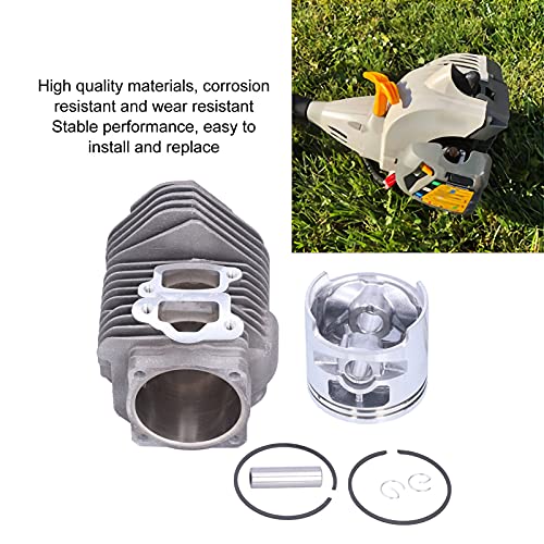 Cylinder Piston Set, Wear Resistant Iron+Aluminum Alloy Cylinder Easy to Install 58mm for Lawn for STIHL TS760 Concrete Cutoff Saws for Garden for Outdoor