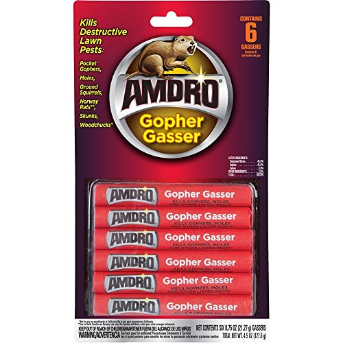 Amdro Gopher and Mole Killer, 6 Gassers, 0.75 oz