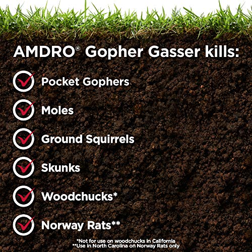 Amdro Gopher and Mole Killer, 6 Gassers, 0.75 oz