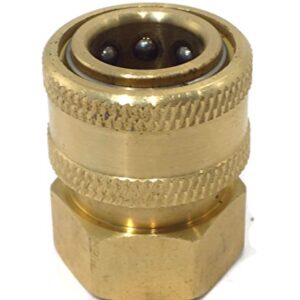 MTM Brass Pressure Washer Garden Hose Adapter (w/Spring & Filter) & Quick Connect Coupler